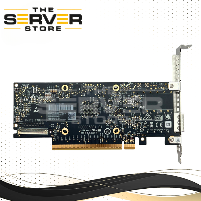 NVIDIA Mellanox ConnectX-7 CX715105A Single Port 400GbE QSFP112 / NDR InfiniBand PCIe Gen 5.0 x16 VPI Network Interface Card (NIC) MCX715105AS-WEAT