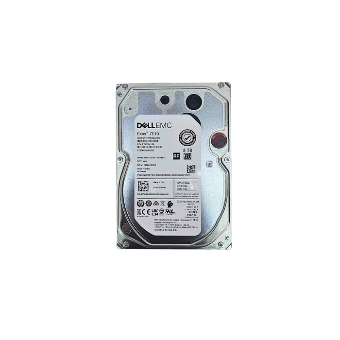 Dell/EMC Exos 7E10 8TB 7.2K RPM SATA AF 512e 6Gbps 3.5 ENTERPRISE Hard Drive (J7W80)