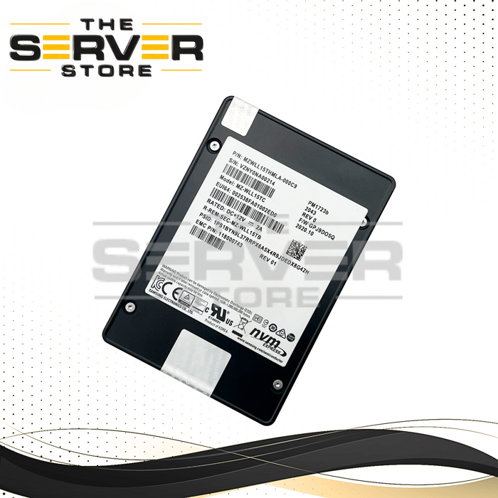 EMC Samsung 15.36TB NVME U.2 SSD PCIe PM1723b Series 118000743