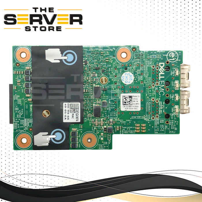 Dell PowerEdge R540 R440 Broadcom 57412 Dual-Port 10Gb SFP+ On-Board Network Daughter Card (NDC). P/N: GVXF4, 0GVXF4.