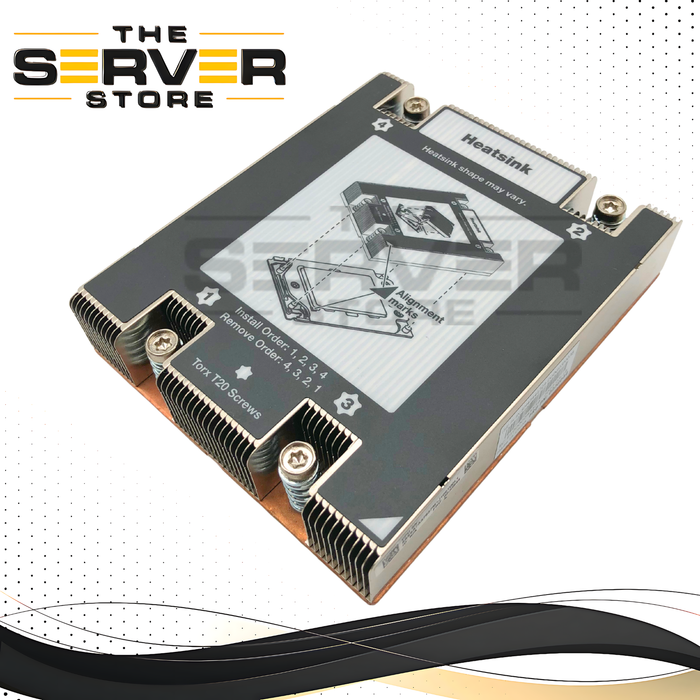 Lenovo ThinkSystem SR635/SR655 (7Y99/7Z01) 1U High Performance Heatsink. P/N: 02JG044.