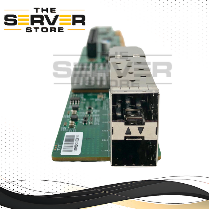 Supermicro 1U Ultra Riser Card with Onboard Dual-Port 10GbE SFP+ (Intel X710) & Dual Mini-SAS HD NVMe Ports. P/N: AOC-URN2-I2XS.