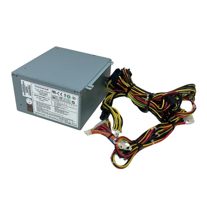 Supermicro Power Supply 12V 500W Internal 110V AC 220V AC PWS-502-PQ