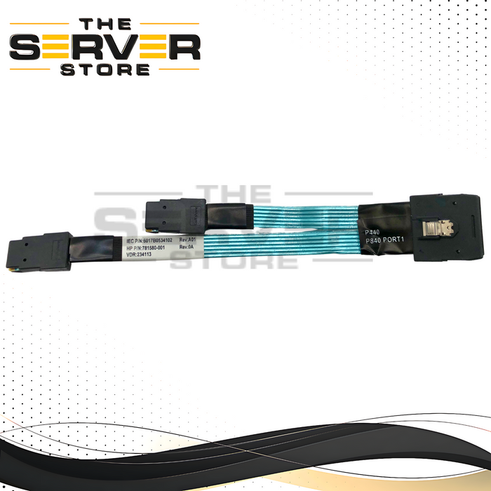 HPE ProLiant DL380 Gen9 Internal Mini SAS Cable for 8-Bay SFF Backplane to Motherboard. P/N: 781580-001.