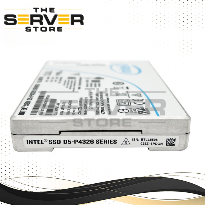 Intel 15.36TB NVMe x4 U.2 SFF 2.5" SSD D5-P4326 Series PCIe 3.1 QLC J6781-075 SSDPE2NV153T8