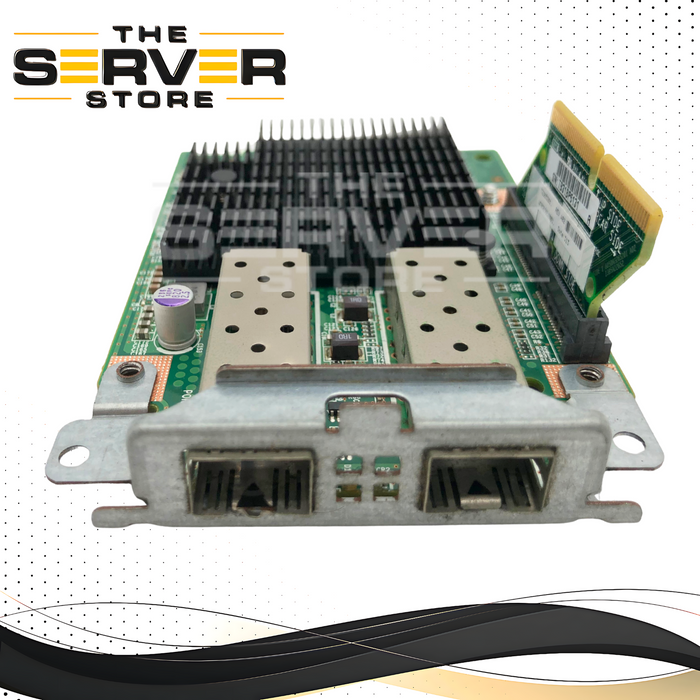 Dell Intel X520 Dual-Port 10GbE SFP+ Mezzanine Card with Interposer & Bracket. P/N: T2296101 REV. A03, 0JKM5M, JKM5M, 0TCK99, TCK99.