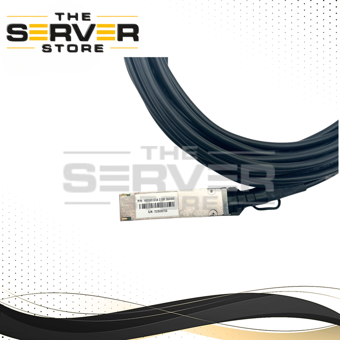 Molex 100GbE QSFP28 (zQSFP+) to 4x 25GbE SFP28 (zSFP+) Passive Direct Attach Copper (DAC) Twinax Breakout Cable 30AWG 2.5 Meter 1003451254
