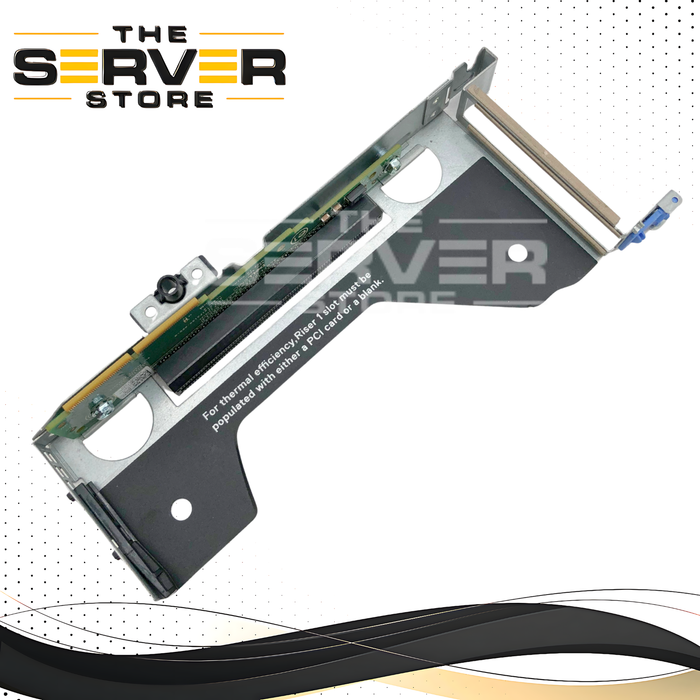 Dell EMC PowerEdge R440 / R540 Chassis Riser 1 Card, Half-Height (HH) PCIe Gen3 x16 Slot, With Metal Cage. P/N: RHWXM, 0RHWXM.