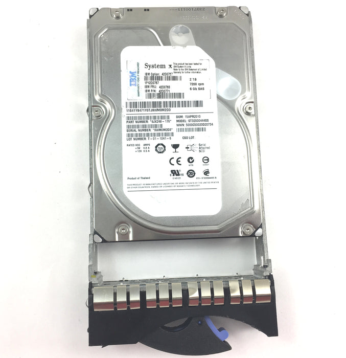 IBM 2TB 7.2K 6Gbps SAS 3.5'' Hard Drive (42D0768)