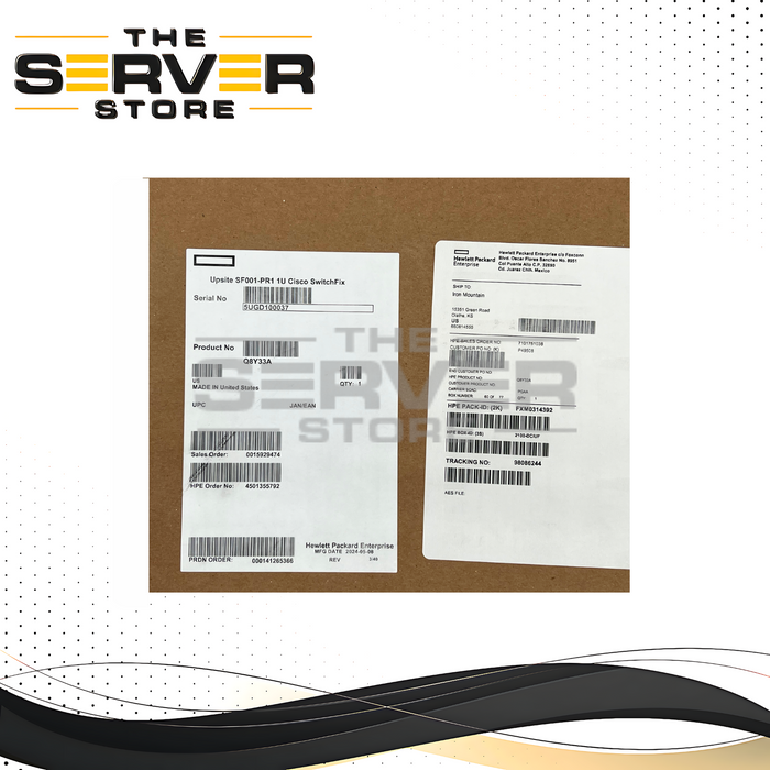 HPE Upsite HotLok SwitchFix 1U Rear Intake Airflow Duct SF001-PR1 Q8Y33A