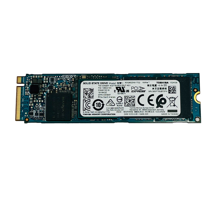 Dell 1TB M.2 PCIe NVMe SSD Solid State Drive (KXG60ZNV1T02)