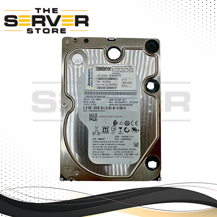 Lenovo 1TB SATA 6G 7.2K RPM 3.5" HDD Capacity v5 ST1000NM0055 4XB0G88760 00LA950
