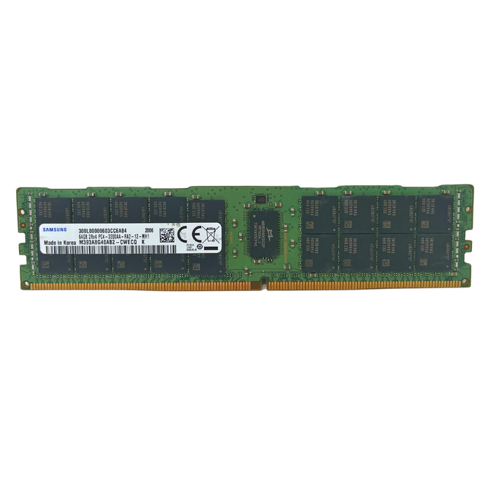 Samsung 64GB 2Rx4 PC4-3200AA DDR4-3200Mhz ECC REG Memory (M393A8G40AB2-CWECQ)