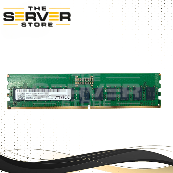Micron 32GB 2Rx8 DDR5-5600 PC5-44800 ECC Registered Memory MTC20F2085S1RC56BD2