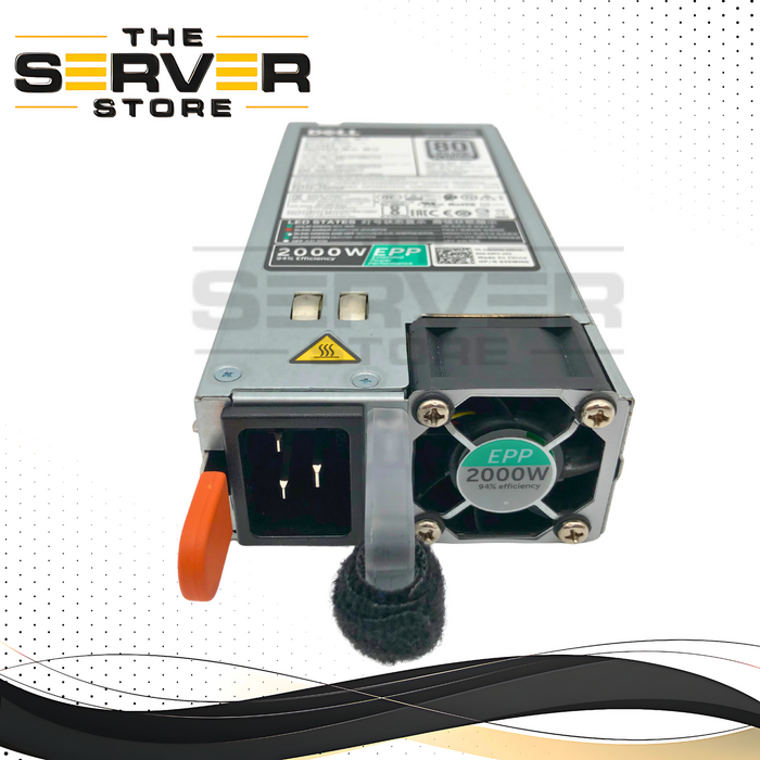 Dell 2000W 80+ Platinum Hot-Swap Redundant Power Supply for PowerEdge C4140 & R740 Servers. P/N: J5WMG, 0J5WMG.