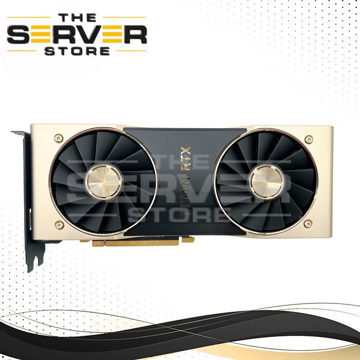 NVIDIA TITAN RTX 24GB GDDR6 PG150 4608 CUDA Cores AI Deep Learning Data Science Dual Fan Graphics Video Card 900-1G150-2500-000