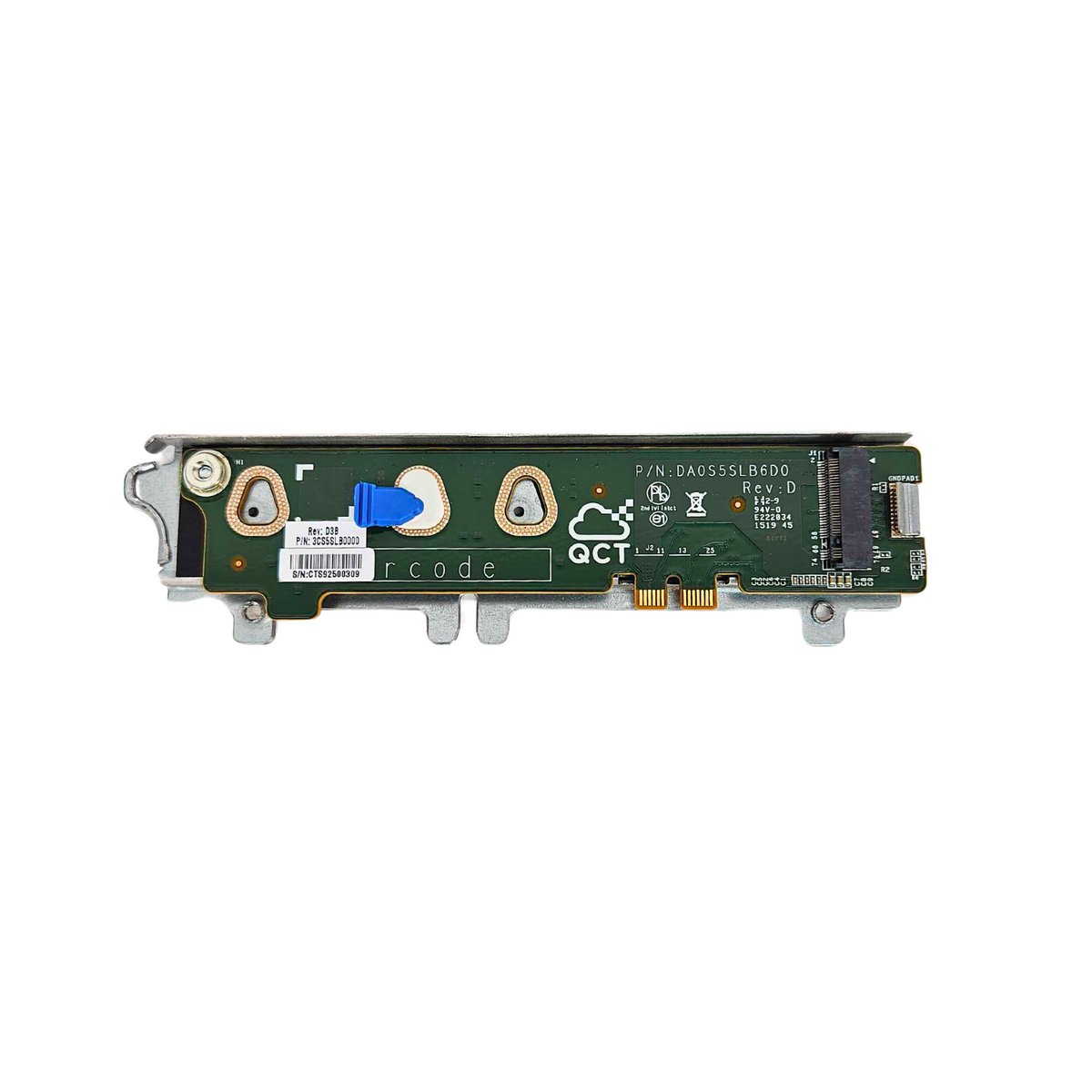 Quanta Gpu Riser Module Quanta M.2 Riser Card Rev:D (DA0S5SLB6D0) — The Server Store Parts