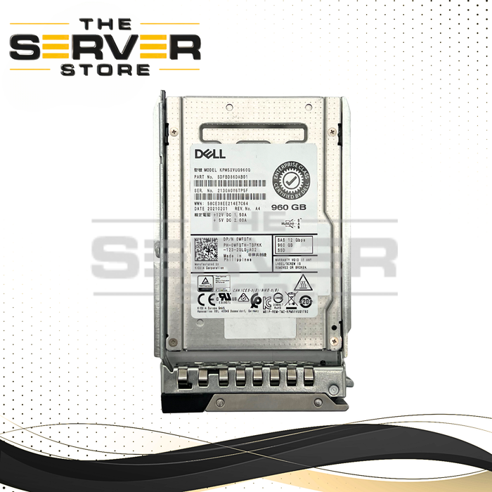 Dell 960GB SAS 12G MU SFF 2.5" SSD KPM5XVUG960G Kioxia PM5-V Series 0WFGTH WFGTH