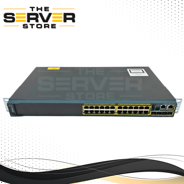 (AS IS ) Cisco Catalyst 2960S Series 24-Port Gigabit Ethernet (GigE) Managed Switch with 4x SFP Uplink Ports. P/N: WS-C2960S-24TS-L.