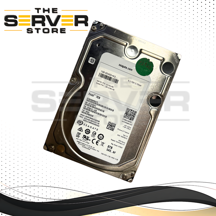 NetApp 8TB SAS 12G 7.2K LFF 3.5" HDD Seagate ST8000NM0075 X318A-R6 SP-318A-R6