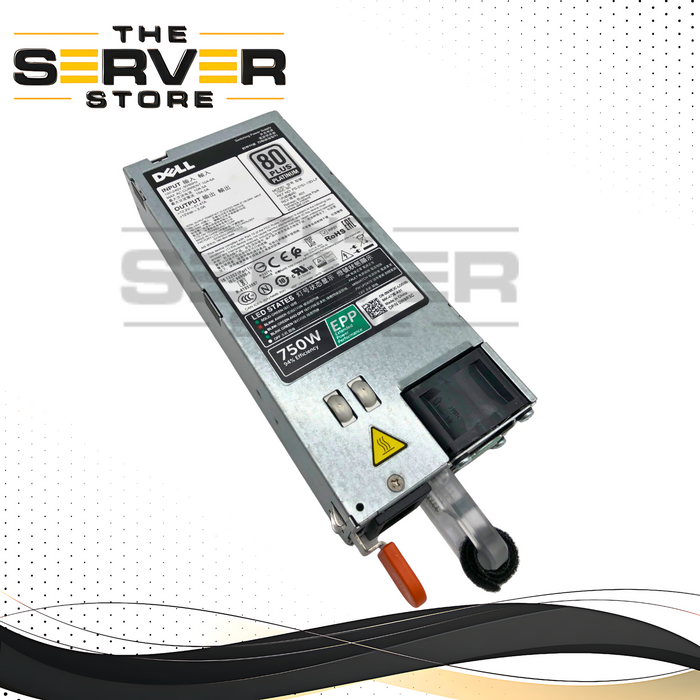 Dell 750W EPP 80 Plus Platinum PSU Power Supply R730XD R730 R630 T630 T430 (W8R3C)