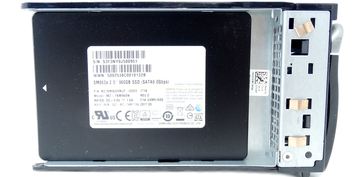 Samsung SM863a Enterprise 960GB 6GB/s SATA 2.5'' SSD Solid State