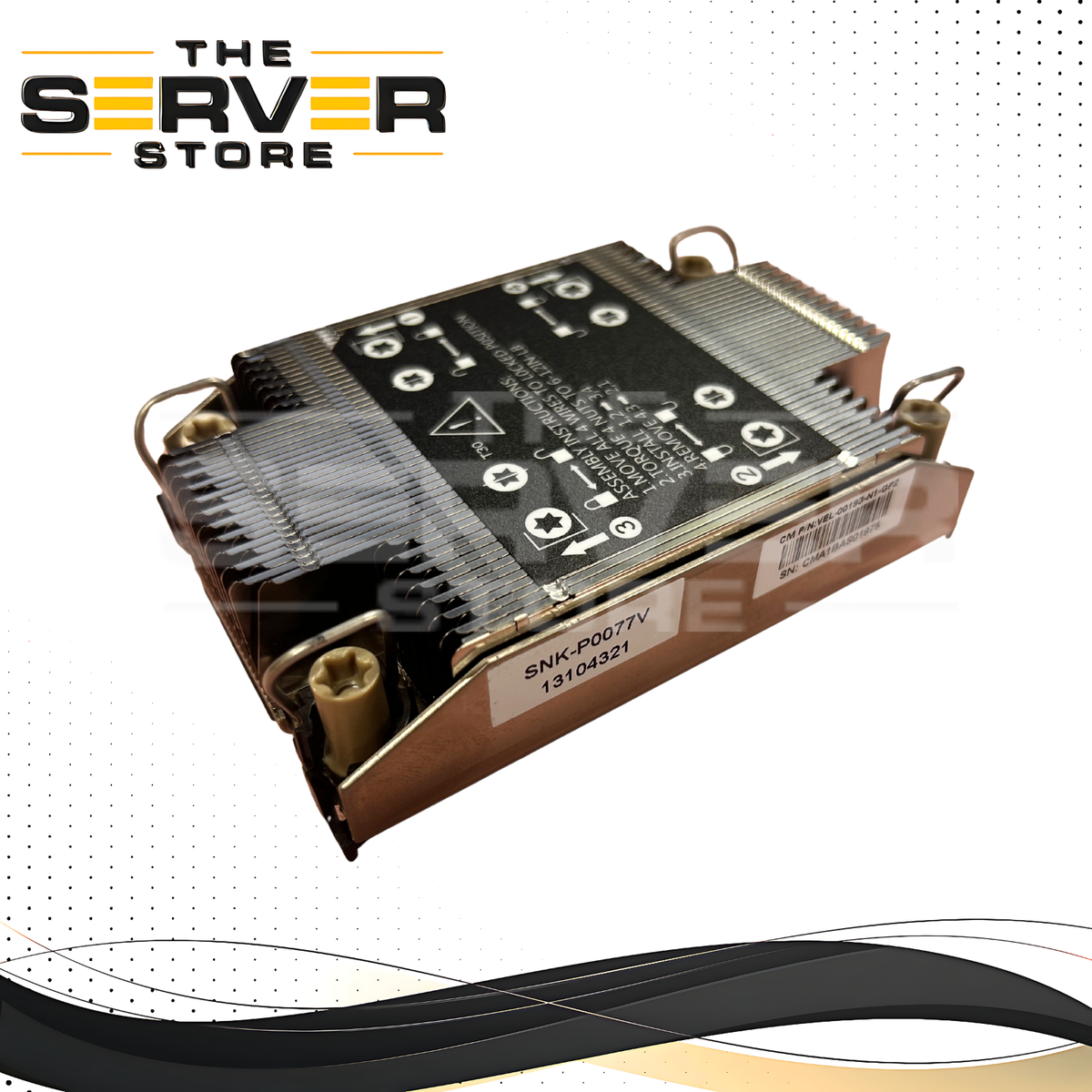 Supermicro 1U Passive Socket LGA4189 CPU Heat Sink SNK-P0077V — The ...