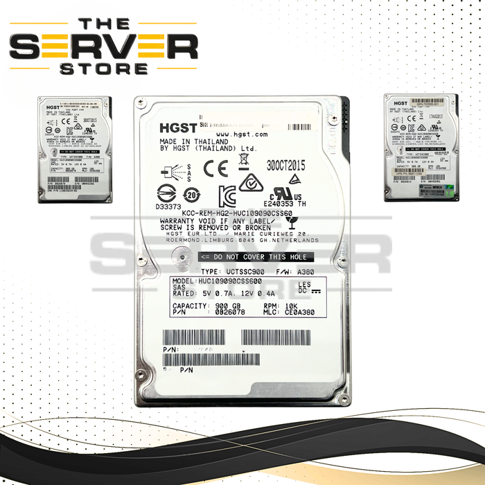 HGST 900GB SAS 6GB 10K 2.5'' HDD HGST Ultrastar C10K900 Series HUC109090CSS600