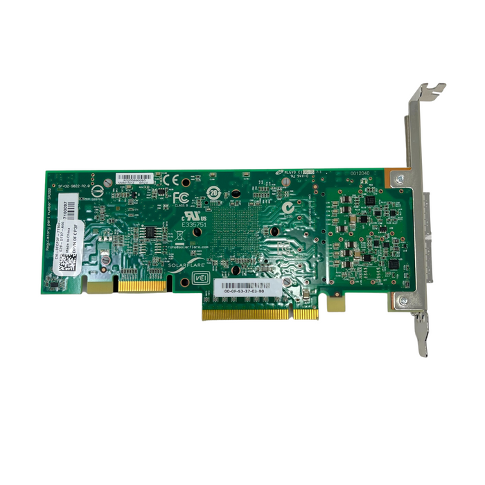 Dell SolarFlare SF432-9022-R2.0 Dual Port QSFP+ 10/40Gbps PCIe NIC (SF432-9022-R2.0)