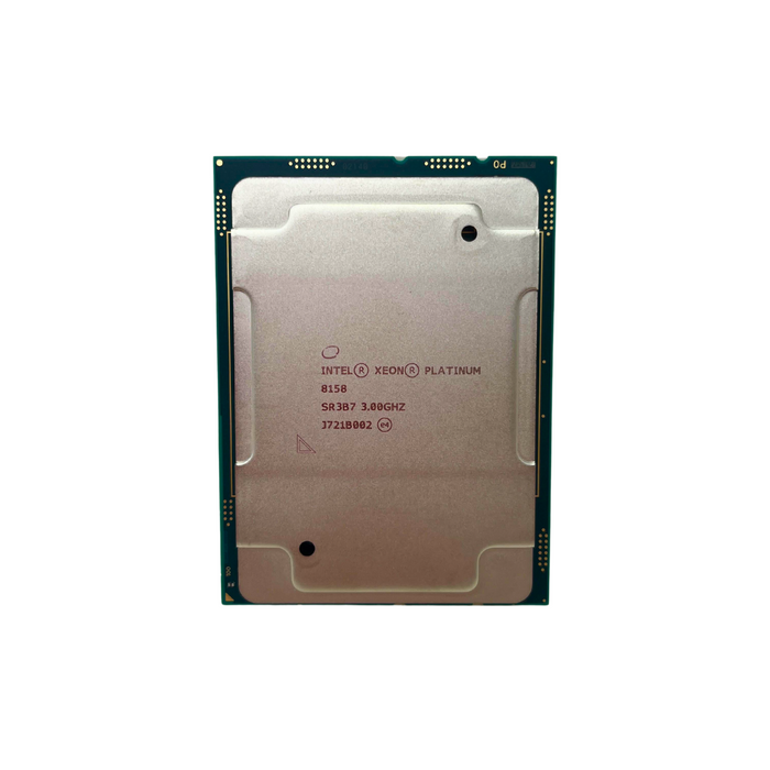 Cisco Intel Xeon PLATINUM 8158 12 CORE 3.00GHZ 24.75MB L3 CACHE TDP 150W FCLGA3647 Processor (SR3B7)