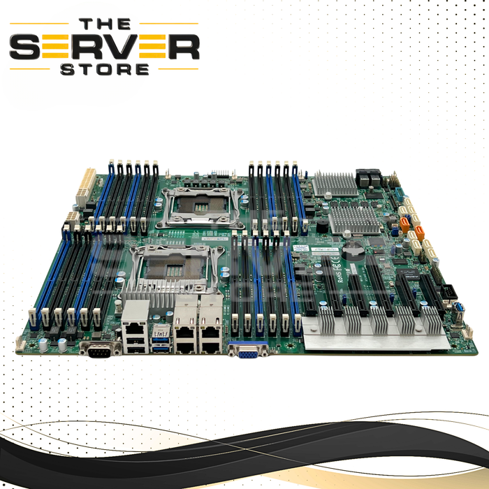Supermicro Motherboard Dual Socket R3 LGA2011-3 EE-ATX 10GbE LAN SAS3 X10DRC-T4+