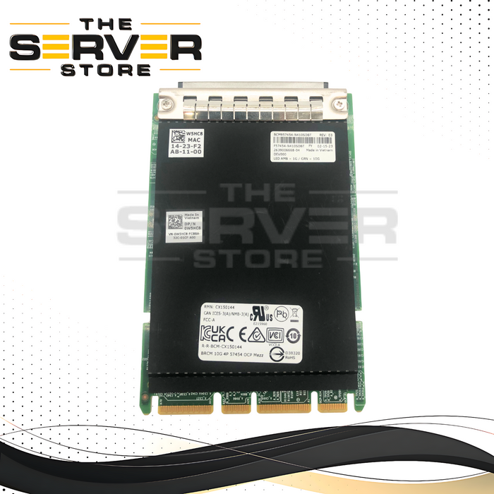 Dell Broadcom 57454 Quad-Port 10GbE SFP+ OCP 3.0 NIC Adapter 0W5HC8 W5HC8