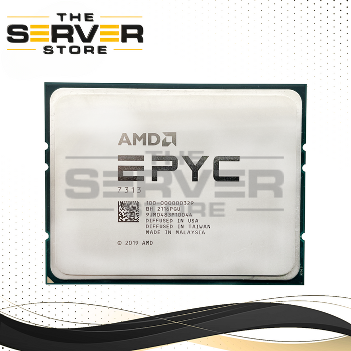 AMD EPYC 7313 3.0GHz 16 Core 128MB 16C/32T 155W CPU (Dell Locked) 100-000000329