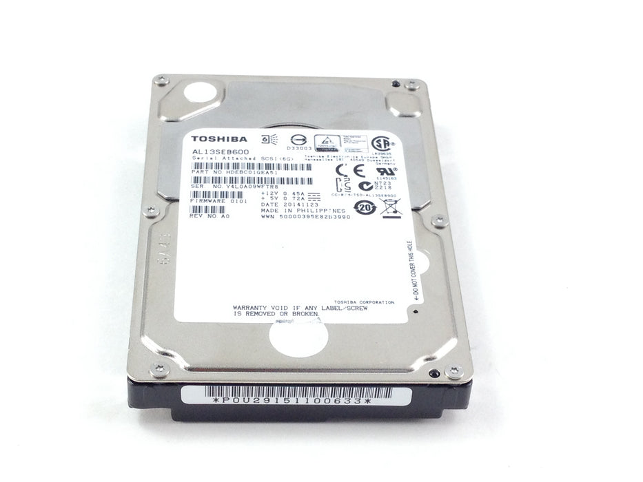 Toshiba 600GB 10.5K 6Gbps SAS 2.5'' Hard Drive (ALI3SEB600)