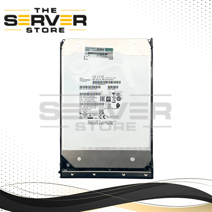 HPE 12TB SAS 12G 7.2K RPM LFF 3.5" HDD Toshiba MG07SCA Series MG07SCA12TE 881781-B21 882398-001