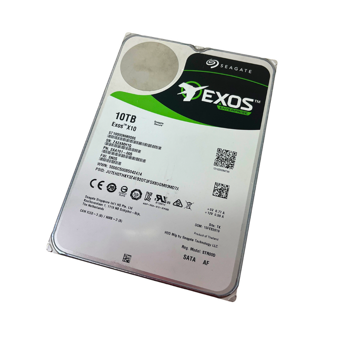 Seagate Enterprise Exos10TB 7.2K RPM SATA 6Gb/s 3.5" Hard Drive (2AA101-005)