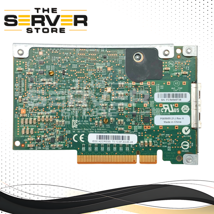HPE FlexFabric 556FLR-SFP+ 10Gb Dual-Port FlexibleLOM (FLR) Network Adapter. P/N: 764460-001.