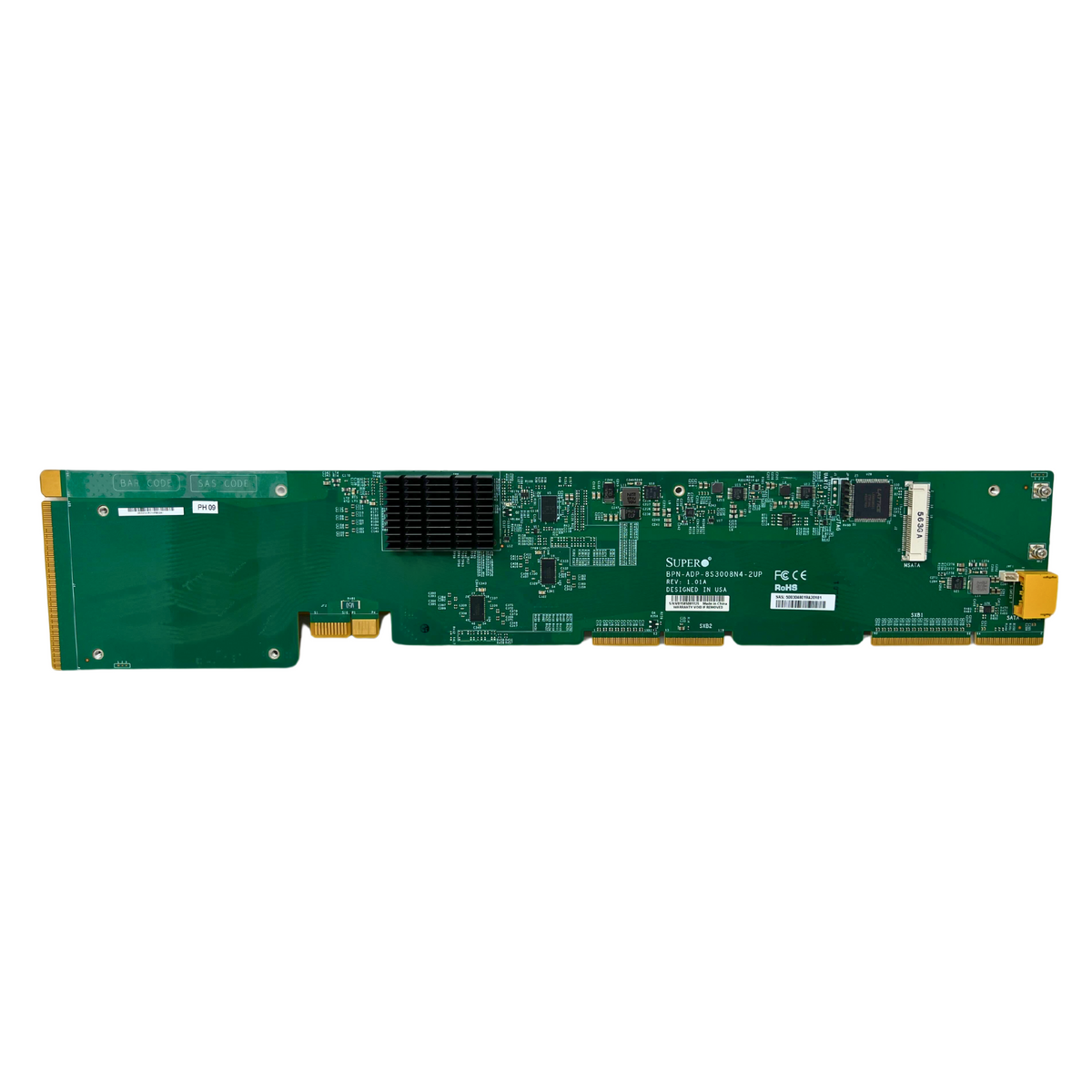 Supermicro 8-port SATA3/SAS3 Backplane LSI 3008 with NVMe (BPN-ADP-8S3 ...