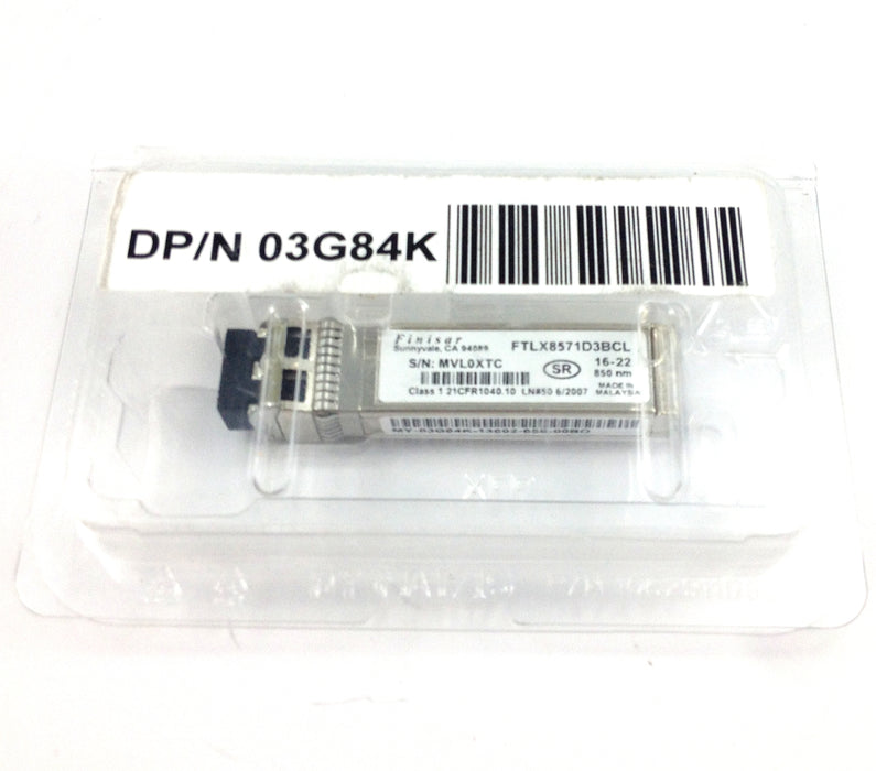 DELL 3G84K FINISAR FTLX8571D3BCL 10GB 10GBASE-SR SFP-10G-SR SFP+ TRANSCEIVER (03G84K)