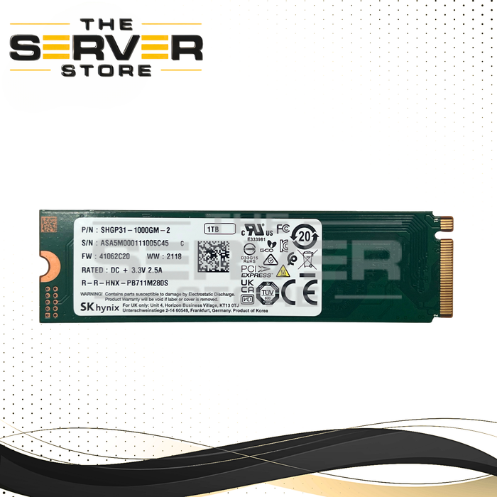 SK Hynix 1TB NVMe 2280 M.2 PCIe Gen 3.0 x4 SSD Gold P31 Series SHGP31-1000GM-2