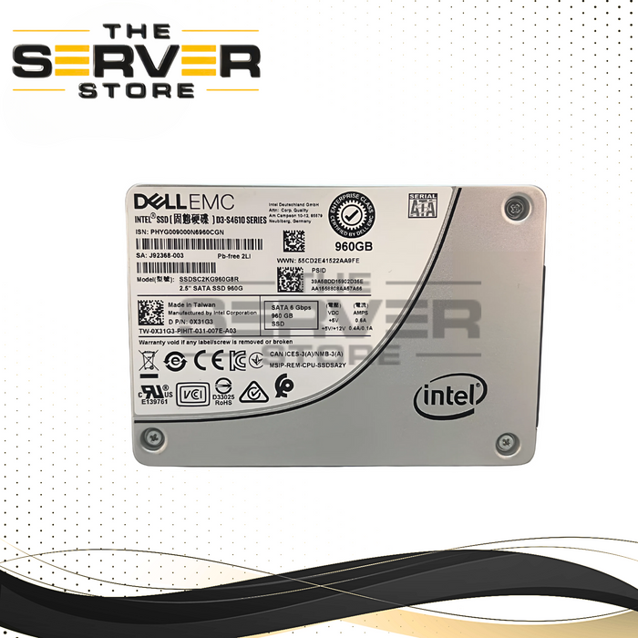 Intel 960GB 2.5'' D3-S4610 SSD TLC 0X31G3 SATA SSDSC2KG960G8R