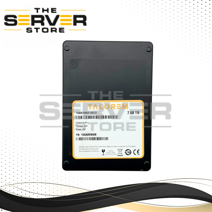 Talorem 7.68TB SAS 12Gbps SFF 2.5" Enterprise Server Storage SSD TSAS768021SS12