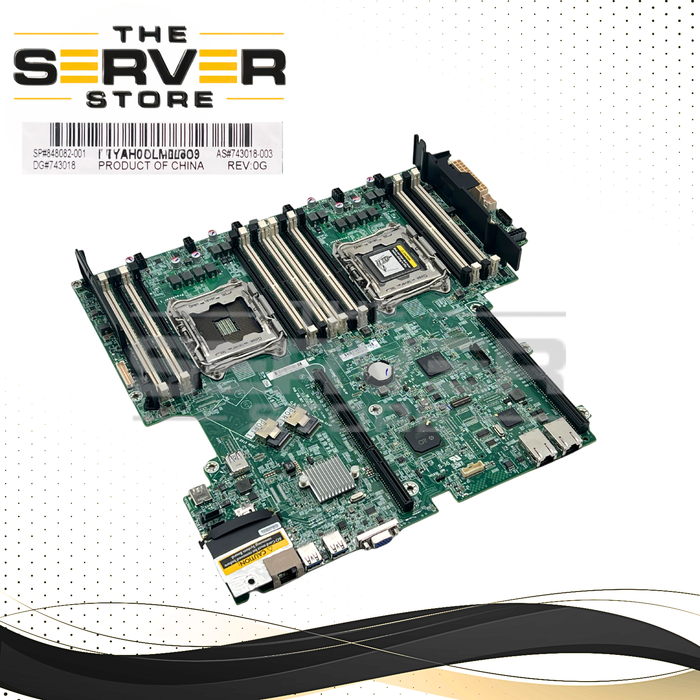 HPE Systemboard Dual FCLGA2011-3 (R3) Socket for ProLiant DL160 DL180 Gen 9 Server (natively for E5-2600v4 (Broadwell)) 743018-003 848082-001