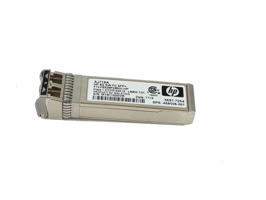 HP AJ718A 8GB Short Wave Fiber Channel SFP+ (468508-001)