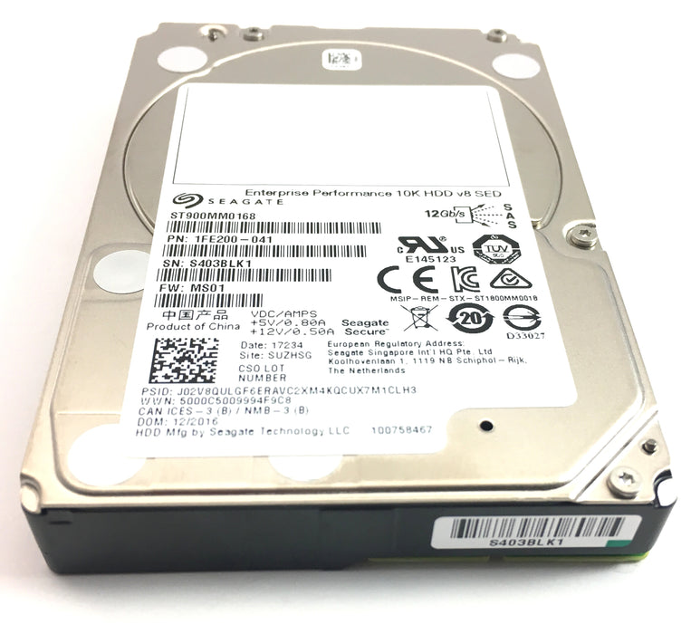 Seagate 900GB 10K 12Gbps SAS 2.5'' SED Hard Drive (1FE200-175)