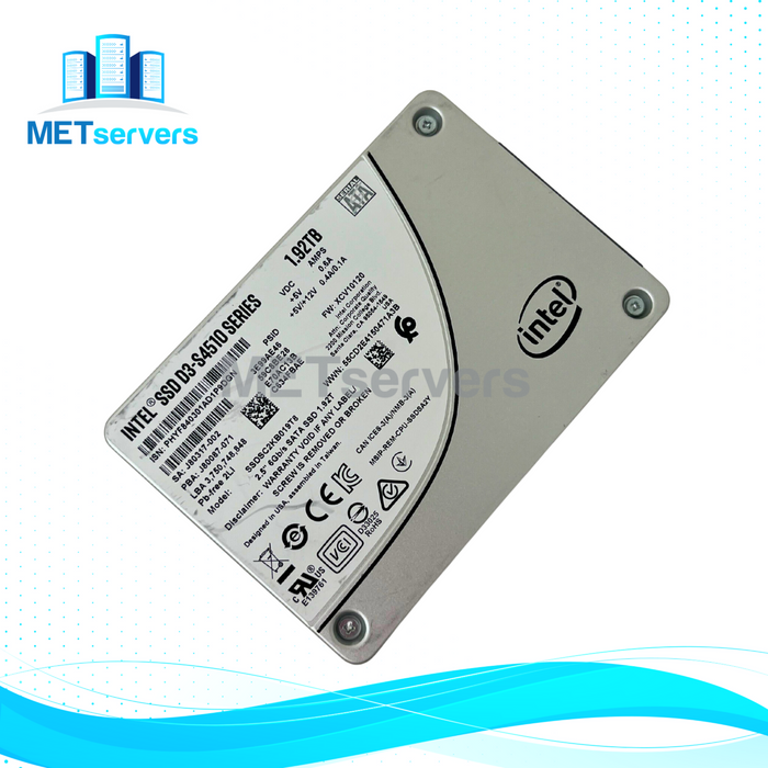 Dell/EMC D3-S4510 SERIES 1.92TB SATA 6Gb/s SOLID STATE DRIVE SSD-SSDSC2KB019T8R