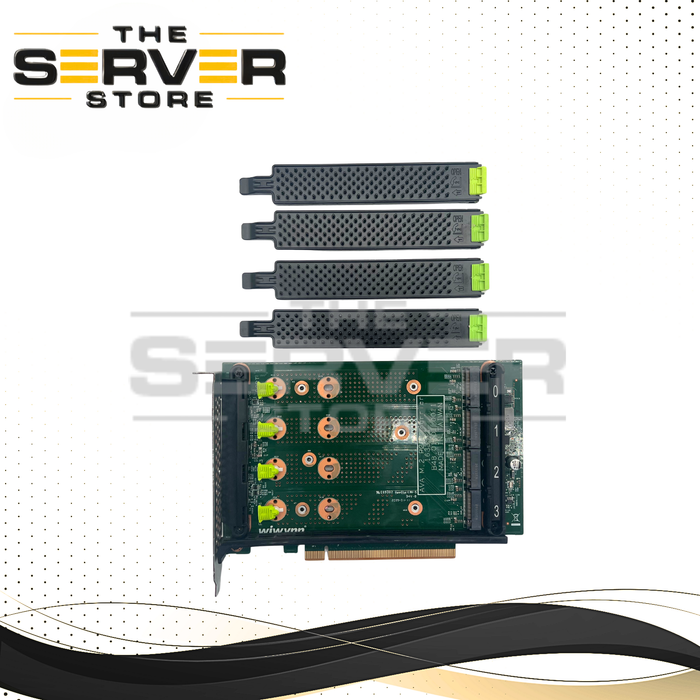 Wiwynn AVA-M Quad Slots M.2 NVMe SSD PCIe 3.0 x16 Carrier Card (Supports 2280/22110mm (x4)) B48.01201.0011 16335-1