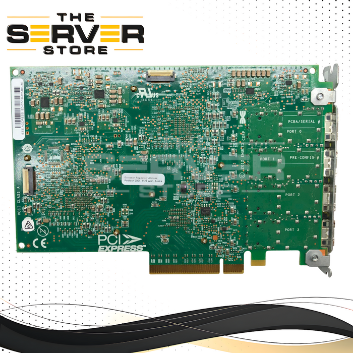 HPE 3PAR 8000 4-Port 16Gb/s Fibre Channel (FC) Host Bus Adapter. P/N: H6Z00A, 5697-3646, E7Y10-63011, P007976-41J REV B, 817913-001.