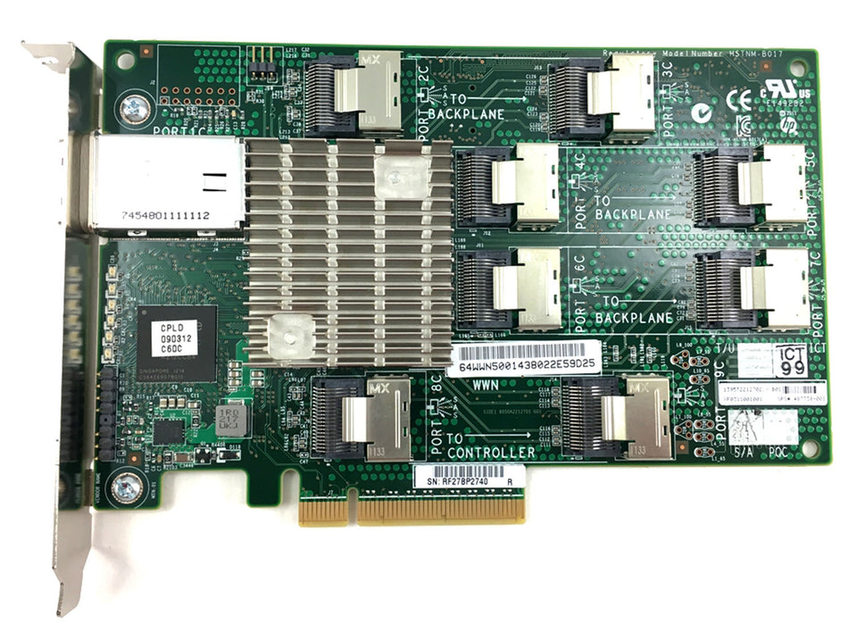 Remote Expander Card HP 24 Bay SAS PCI-E Expander Card (HSTNM-B017) — The Server Store Parts