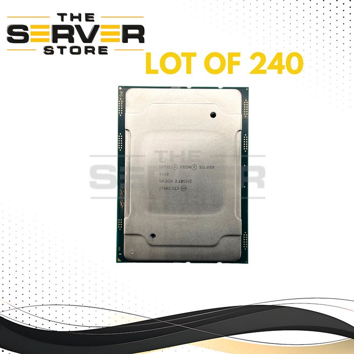 Intel Xeon Silver 4110 2.1GHZ 8 Core 11MB FCLGA3647 CPU (LOTS) SR3GH
